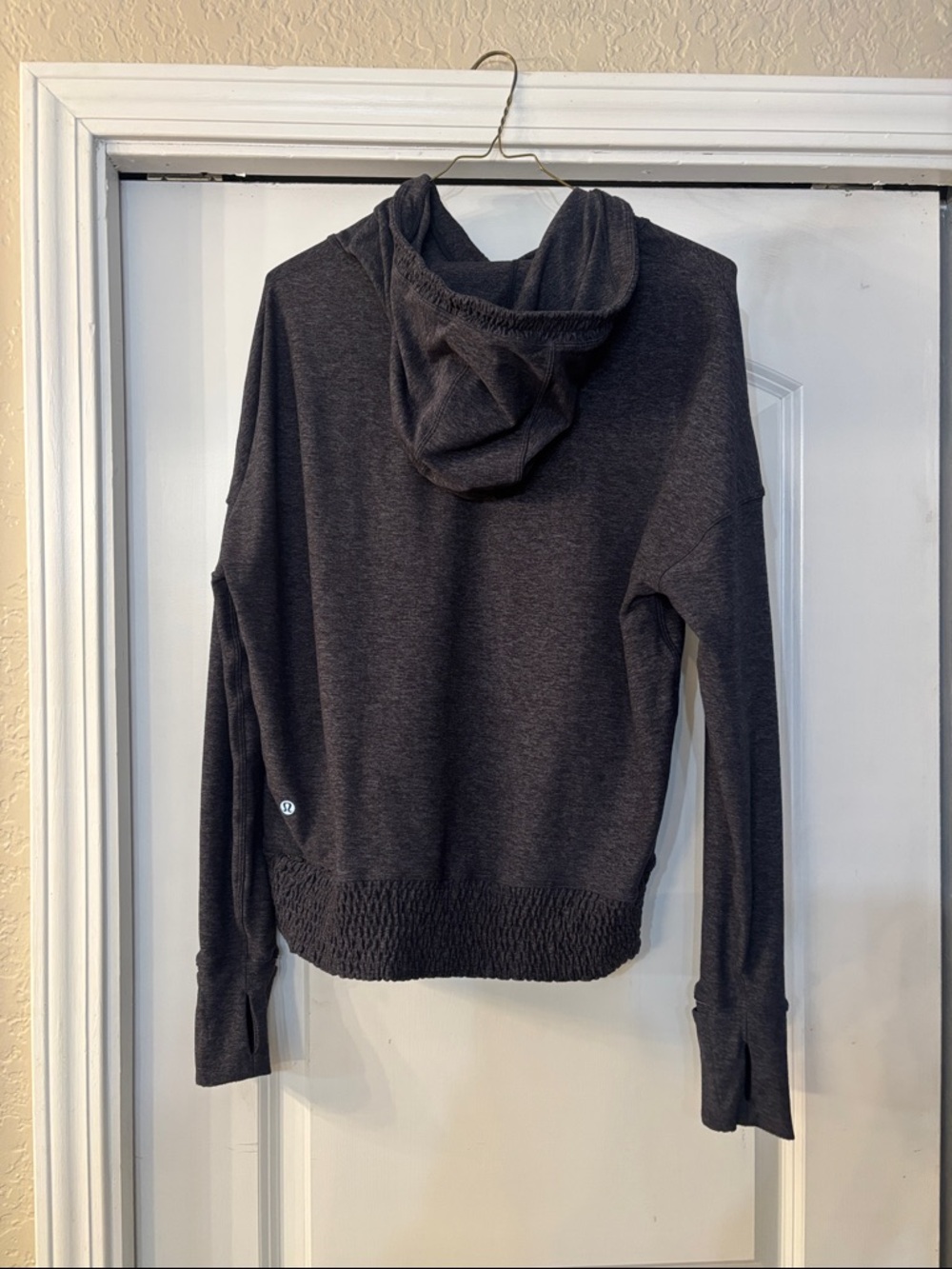 Lululemon Charcoal Gray Lightweight Hooded Pullover